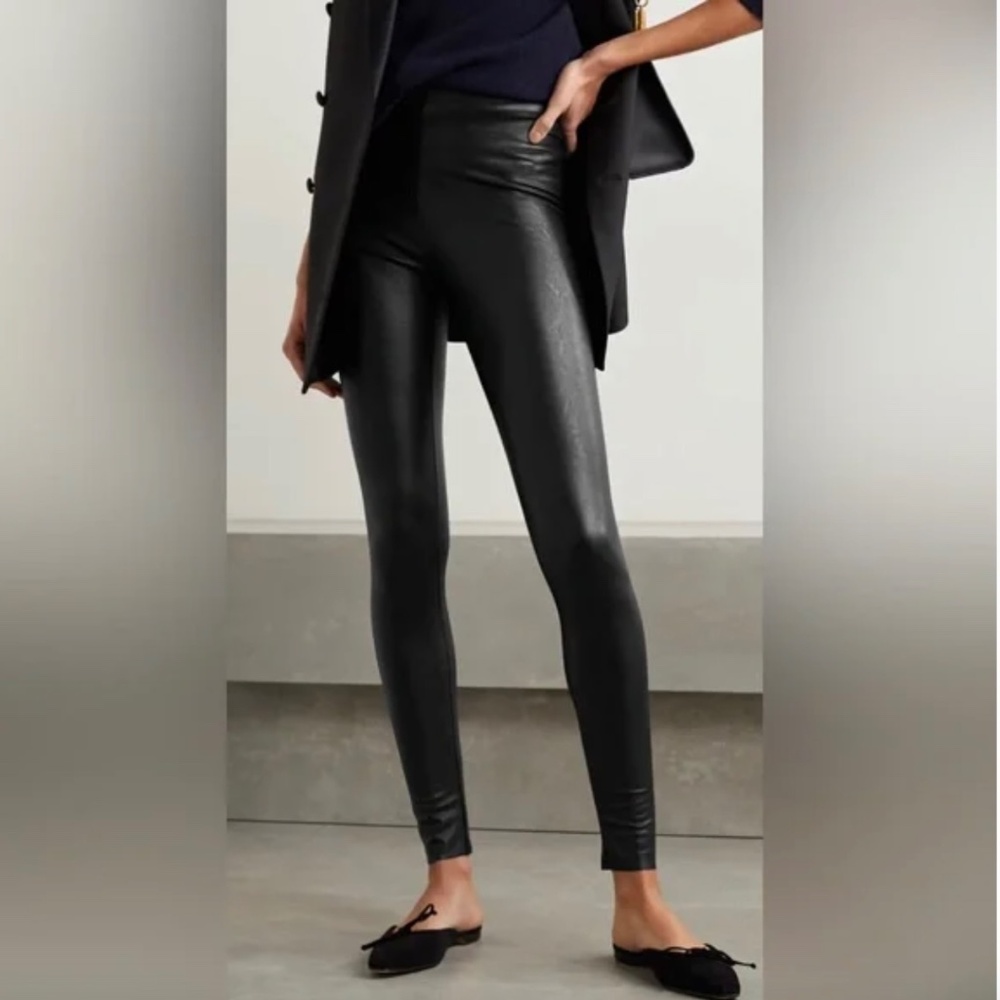 Commando Perfect Control Faux Leather Leggings  - XL